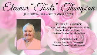 Eleanor Thompson Funeral Service