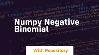 numpy negative binomial