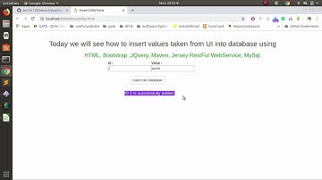 Maven - RESTful Web Project with Javascript - JQuery - MySQL - Bootstrap - Tomcat Server