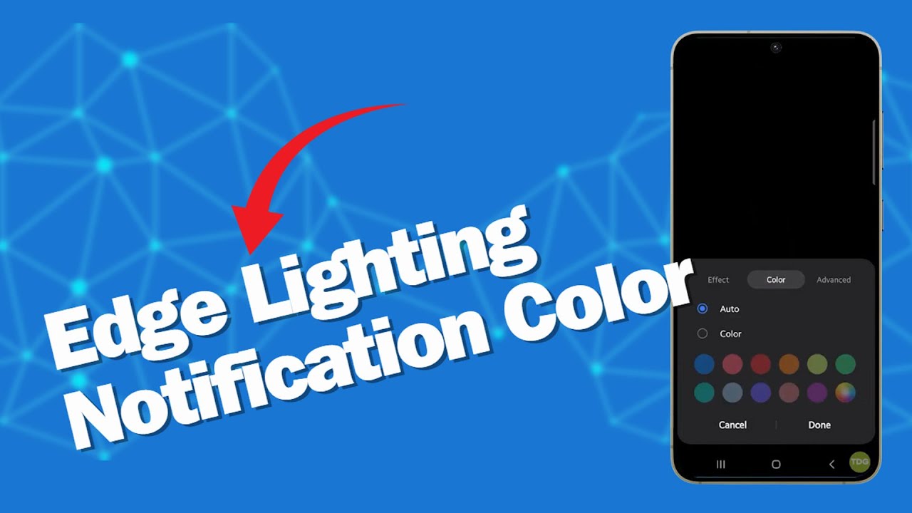 How to Change The Edge Lighting Notifications Color on Galaxy S24 - YouTube