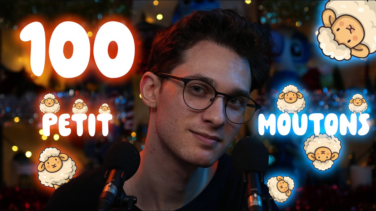 ASMR 4k | Je compte jusqu'à 100 petits moutons !😴🧡