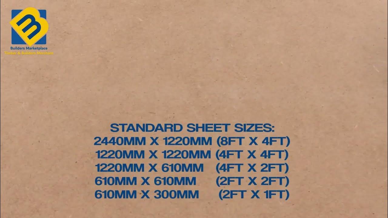 White Faced Hardboard Sheets 3.2mm YouTube