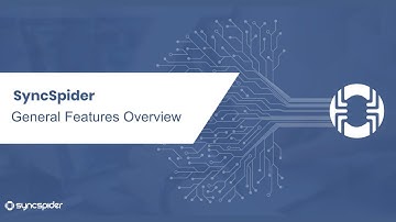 SyncSpider General Features Overview
