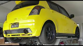 Zc31S Sunline Racing Anium Muffler & M15 Mid Pipe Sound