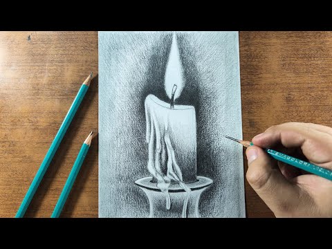 Candle Drawing Pencil Hyperrealistic Art by NatalyPavlova on DeviantArt
