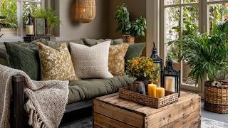 10 Stunning Summer Farmhouse Ideas | Cozy Rustic Beige &amp; Olive Green Style