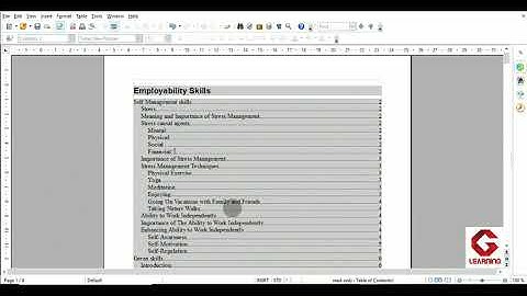 create and custom table of contents in openoffice writer unit 1 digital documentation class 10 it