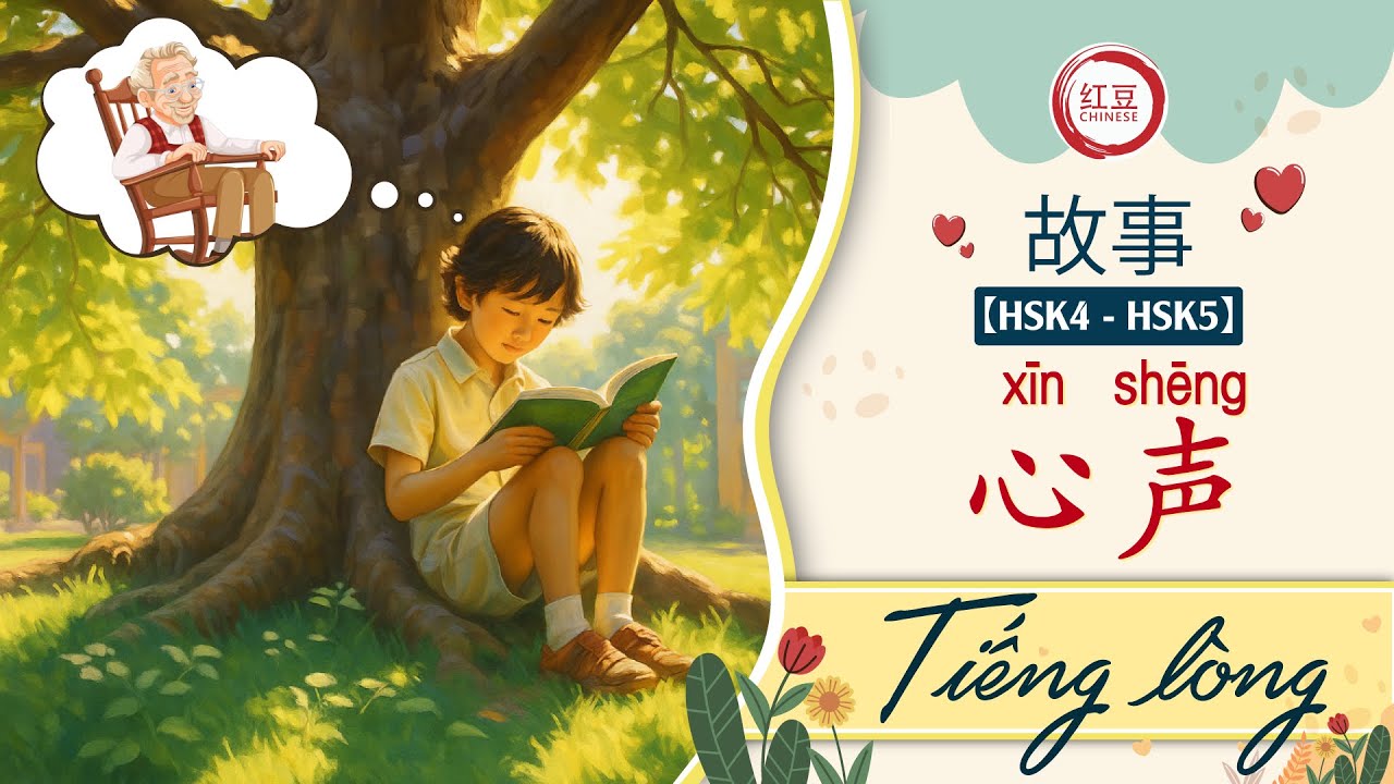 【HSK4-HSK5】故事: 心声 (Xīnshēng) | Tiếng lòng | Luyện Nghe Tiếng Trung | Vietsub & pinyin