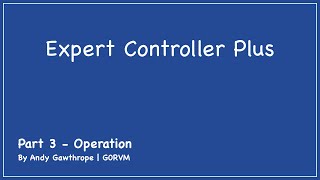Expert Controller Plus - Operation