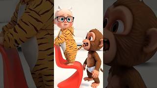 Monkey vs baby 😂 #shortsfeed #youtubeshorts#comedy #shorts #funny #fyp#fun#viralvideo#viral ￼￼￼￼￼￼￼￼