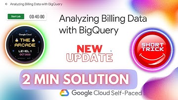 Analyzing Billing Data with BigQuery | #GSP621 | #shorttrick #arcade