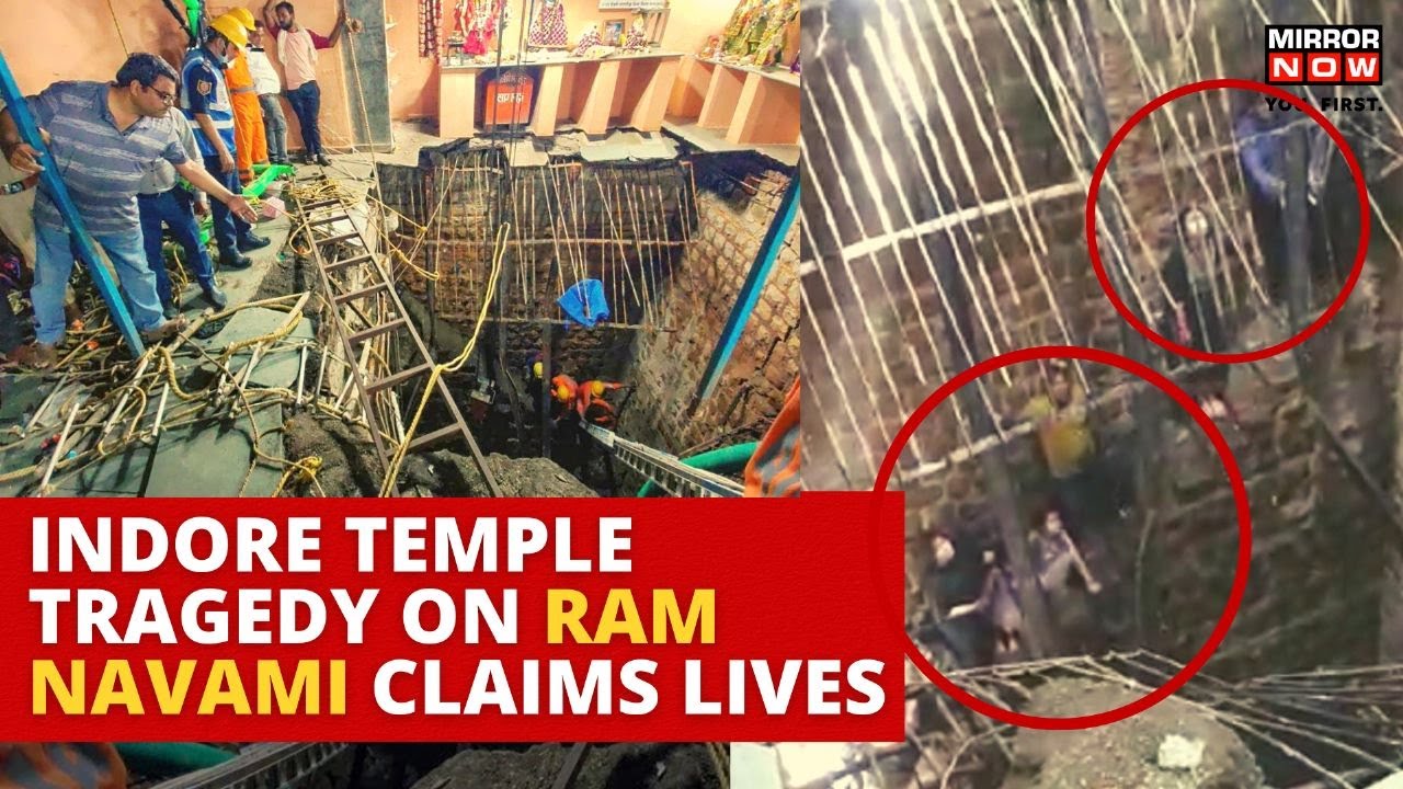 Indore Temple News | Stepwell Collapses During Ram Navami Celebrations | Rescue Ops on| MP
