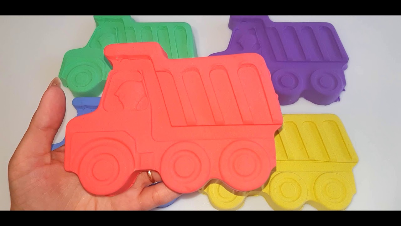 Learn Colors With Nano Kinetic Sand Mad Mattr And Make 5 Color Kids Cars