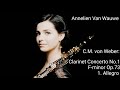 Cm von weber clarinet concerto no1 fminor op73 i allegro annelien van wauwe