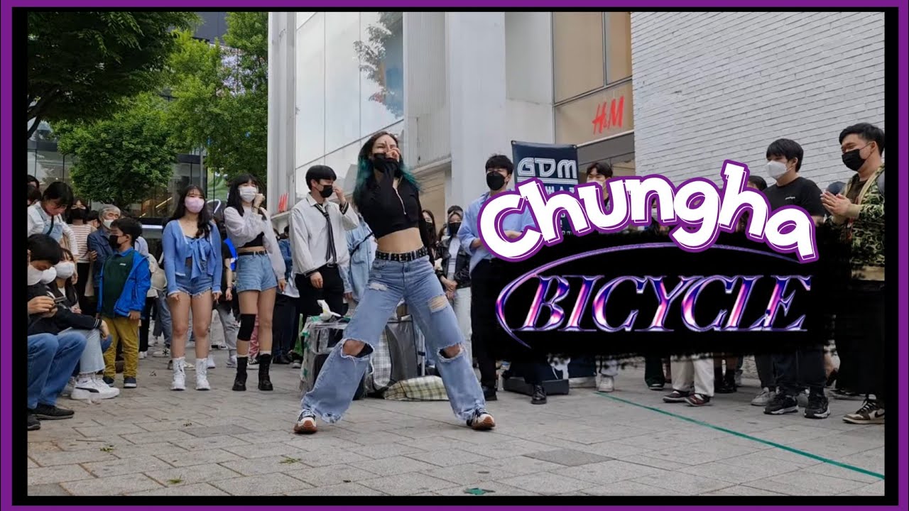 [Kpop In Public | Korea ] Chungha (청하) - 'BICYCLE' dance cover by Alina Min #버스킹 #커버