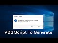 How to Create a Loop in VBScript | Funny Google Chrome Prank