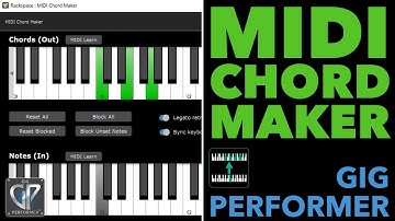 How To Use The Chord Maker in Gig Performer 5