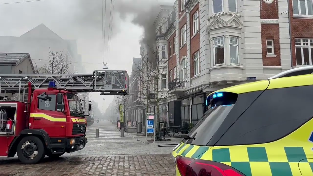 SE VIDEO: STOR BRAND MIDT I ESBJERG