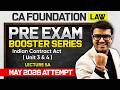 Most Expected Topics of CA Foundation Law | Indian Contract Act U3 4  | L5A | Indresh Gandhi ICAI CA