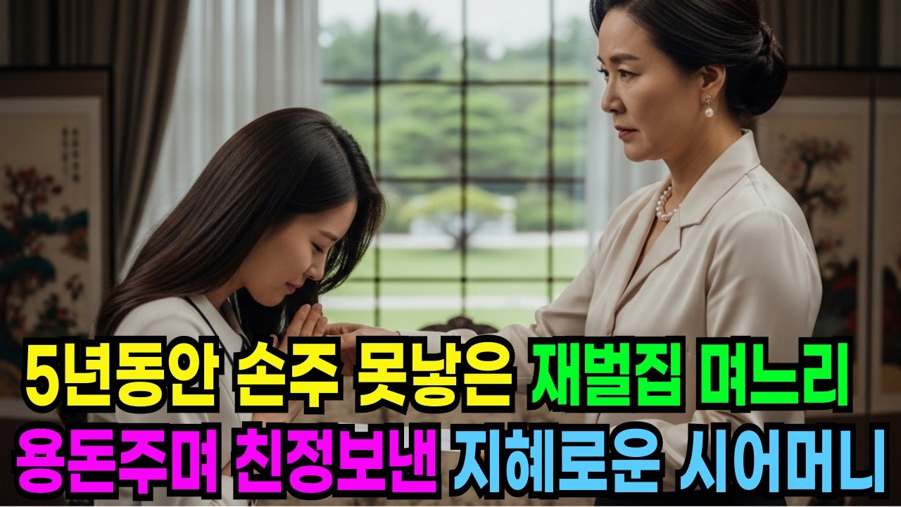 5년동안 손주 못 낳은 재벌집 며느리. 용돈 주면서 친정 보낸 지혜로운 시어머니. ㅣ노후사연ㅣ감동사연ㅣ사연라디오ㅣ오디오북ㅣ인생사연ㅣ