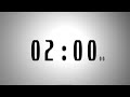 2 minutes countdown timer with voice announcement every minute