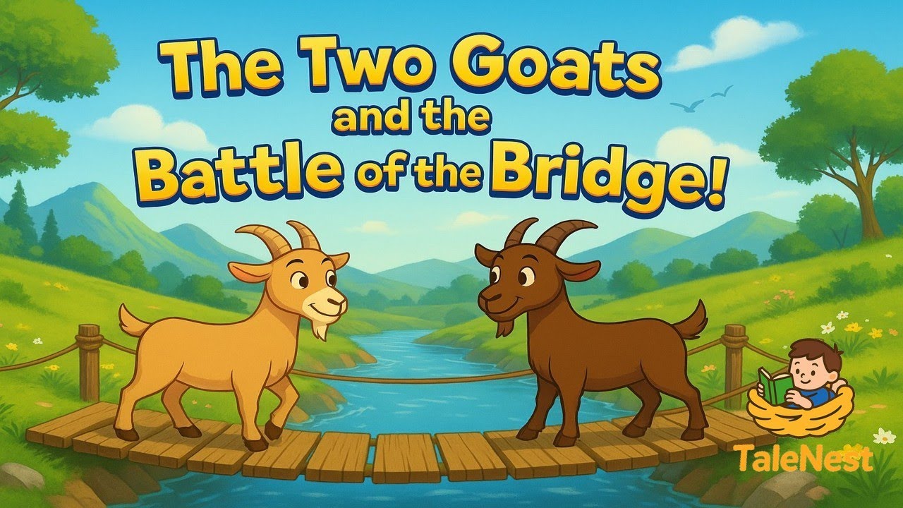 The Two Goats and the Battle of the Bridge! 🐐🌉 | Moral Story for Kids | TaleNest TV