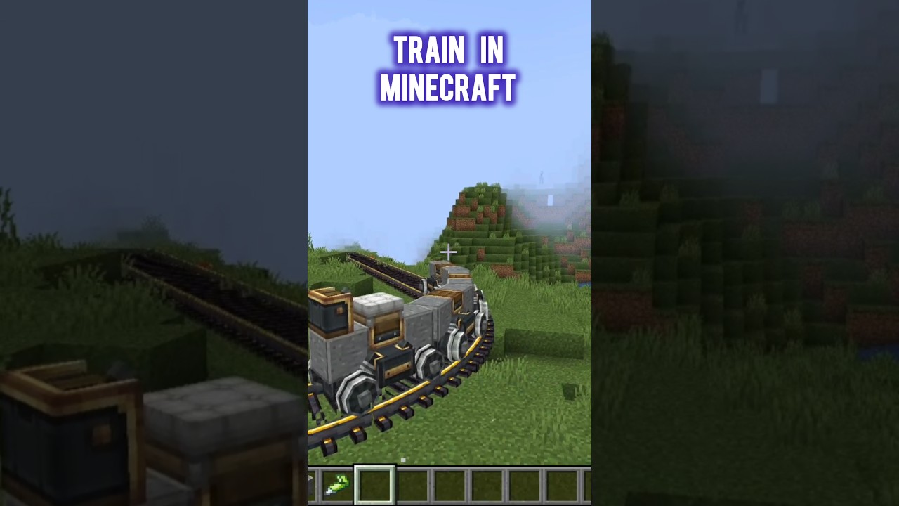 Train in minecraft 😱 