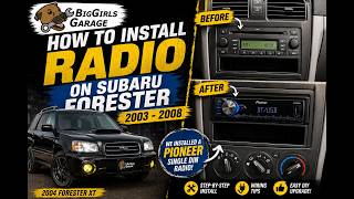 How to Install a Single DIN Radio in a 2003-2008 Subaru Forester | Pioneer Stereo Upgrade