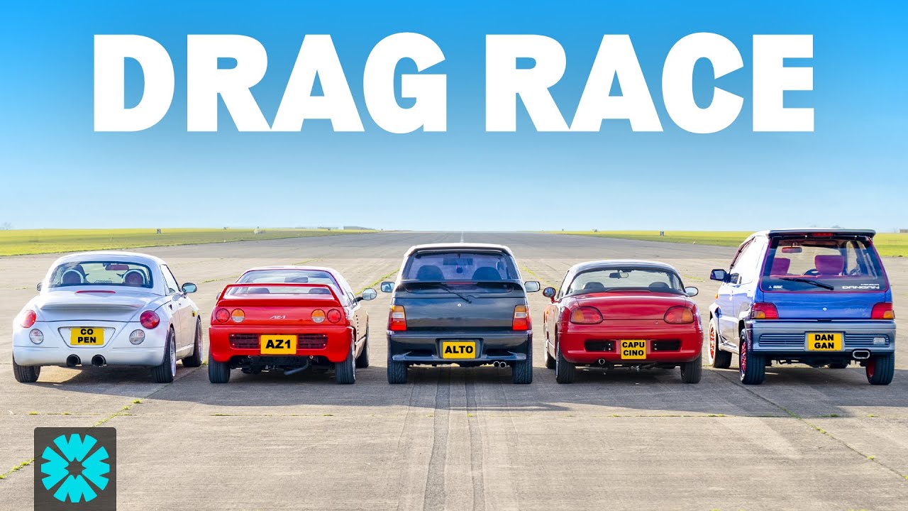 Japanese Kei Cars 1/4 MILE RACE - YouTube