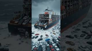 “Car Ship Flips Over 😨🚢 | Cinematic Ocean Disaster Scene”# #usa #usashorts #ytshorts #vfx #cars #ai