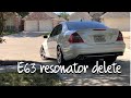 E63 AMG exhaust resonator delete W211