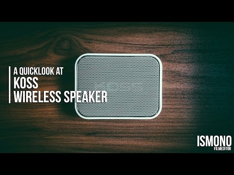 A great speaker for traveling. A Quicklook at Koss BTS1 Bluetooth Speaker