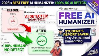 BEST FREE AI Humanizer 2026 🔥 100% No AI Detection Tool