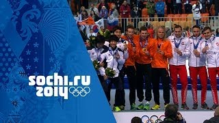 Speed Skating - Men's Team Pursuit - Netherlands Win Gold | Sochi 2014 Winter Olympics