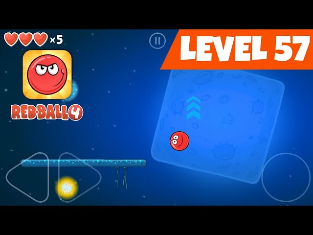 Red Ball 4 Level 57 - Level 57 Walkthrough - Battle For The Moon Level 57