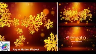 Snowflakes Logo | Apple Motion Templates