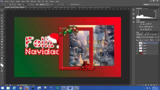 TutoNavideño - Como hacer un marco o wallpaper navideño (Basico) - Photoshop screenshot 5