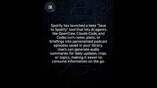 Spotify lets AI agents like OpenClaw and Claude Code make personal podcasts