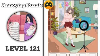 Annoying Puzzle Level 121 Solution Walkthrough 