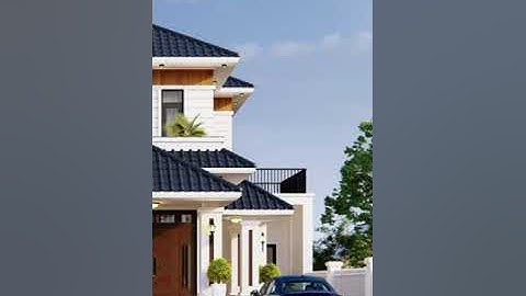 Mẫu nhà 2 tầng Mái nhật đẹp 2023