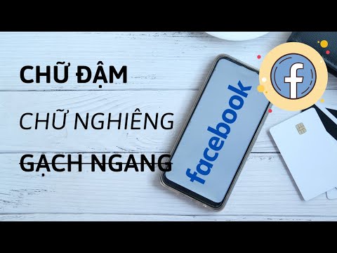 Cách viết chữ in đậm, in nghiêng trên Facebook | Đào Hữu Tựa