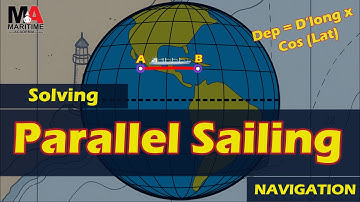 Parallel Sailing Explained — How to Calculate Departure & D’long (Step-by-Step Examples)