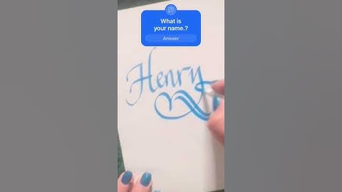 Henry | Custom Calligraphy Name Art