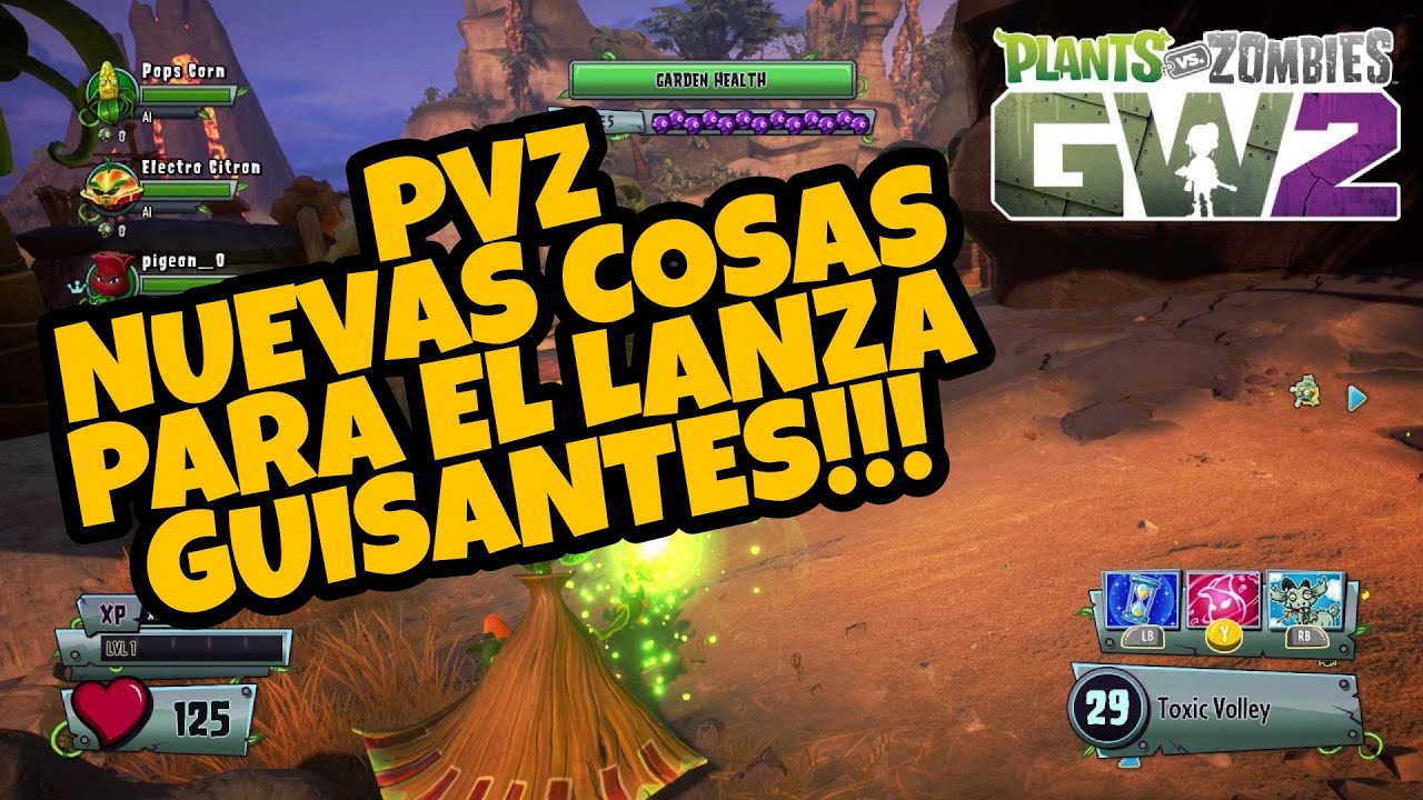 PVZ GARDEN WARFARE, NUEVAS COSAS PARA EL LANZA GUISANTES O: - YouTube