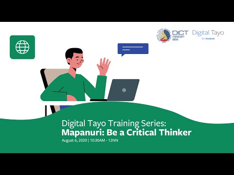 Mapanuri: Be a Critical Thinker | #DigitalTayo Training Series Episode 1