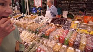 Naschmarkt is Vienna's most popular market. In Wienzeile over the Wien River - Vienna Austria - ECTV