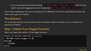 How to Dynamically Retrieve the New Table Name Inside a Trigger in PostgreSQL