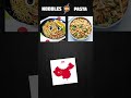 noodles vs pasta #viralvideo#viral#shortvideo#youtubeshorts#ytshorts#funny#youtube#chowmein#pasta
