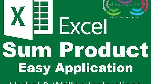 Excel 2016 "Sumproduct Formula" | Step by Step Tutorial For Beginners | Full HD
