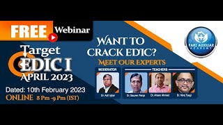 Get Ahead EDIC Exams with Farz Academy's FREE Webinar | EDIC Exam Preparation |Farz Academy